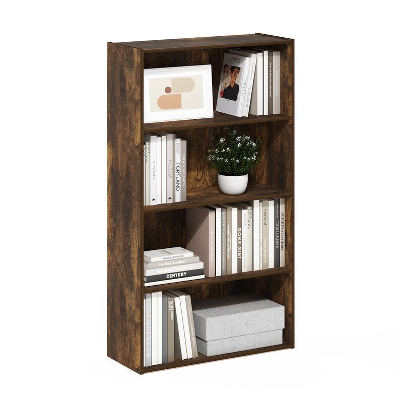 Pasir 4 Tier Open Shelf, Amber Pine