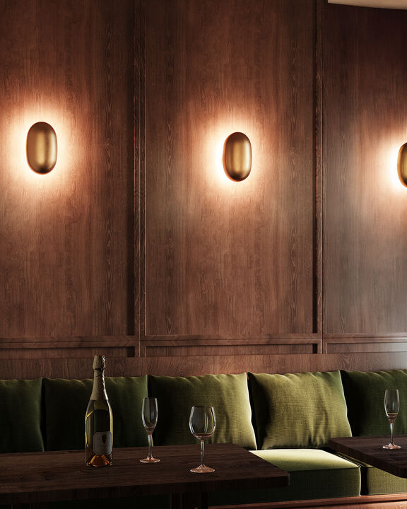 Perle 10-in Damp-Rated Dimmable LED Wall Sconce