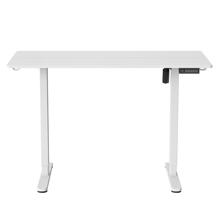 HomeRoots Adjustable Black Wood and Steel Standing Desk