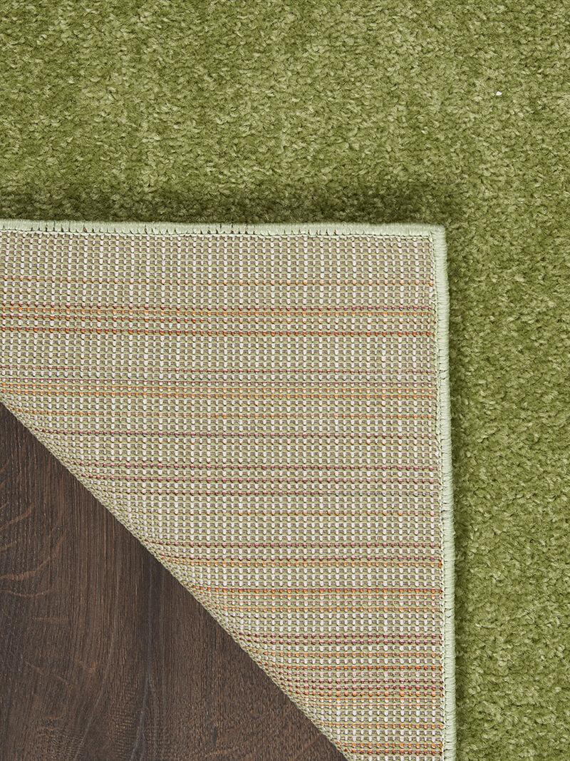 Nourison Essentials NRE01 Green 2'2" x 16' Rug image number 1