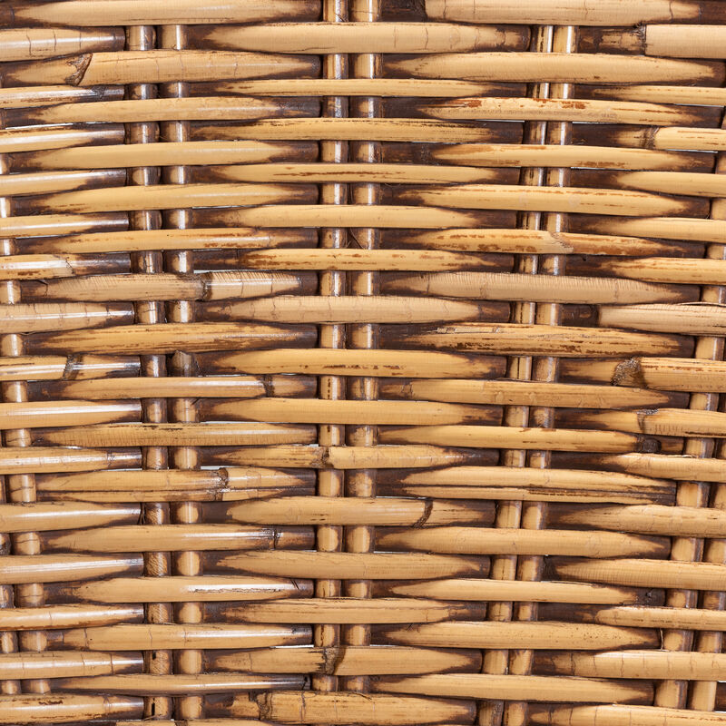 Baxton Studio Neola Modern Bohemian Natural Rattan Bar Stool