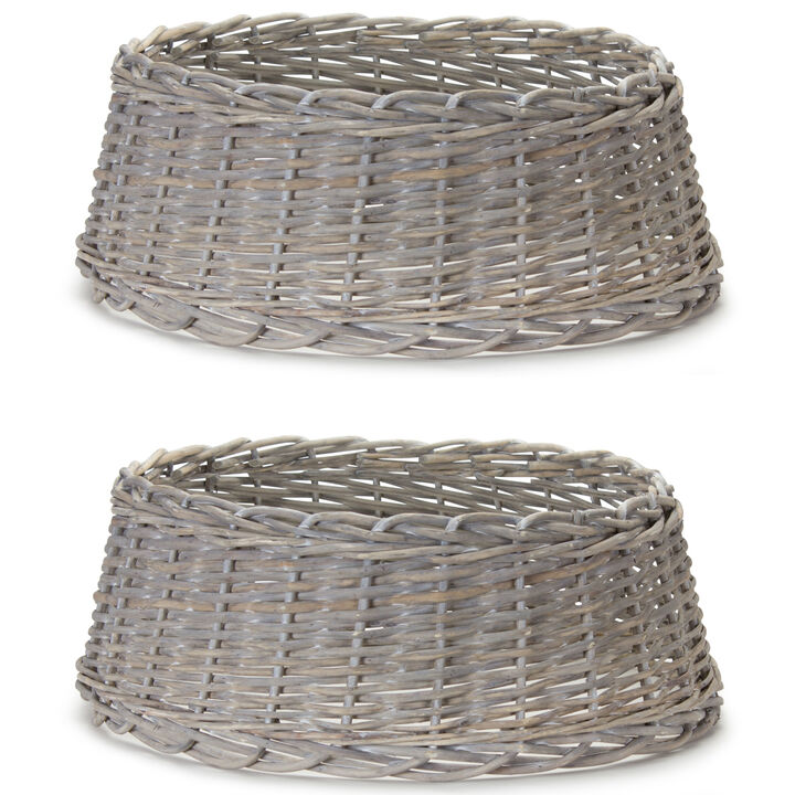 Tree Stand Basket Set of 2 - Stylish and Durable Holders for Holiday Trees or Decorations