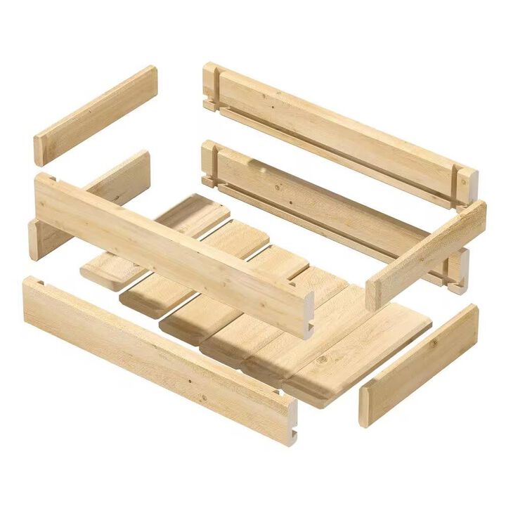 Unfinished Cedar Wood Planter Box for Outdoor Garden or Indoor Plant Display