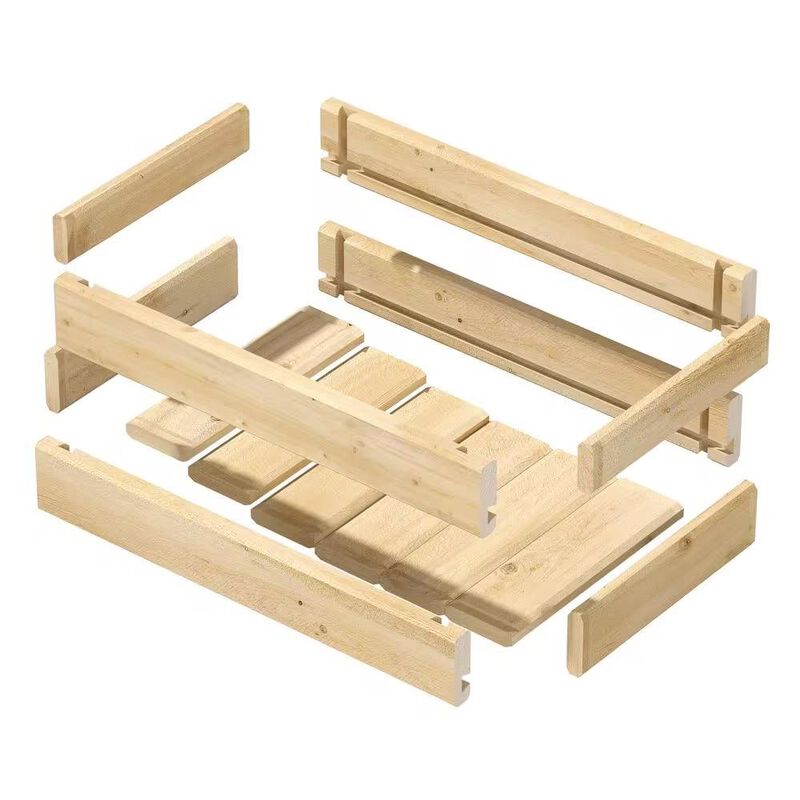 Unfinished Cedar Wood Planter Box for Outdoor Garden or Indoor Plant Display