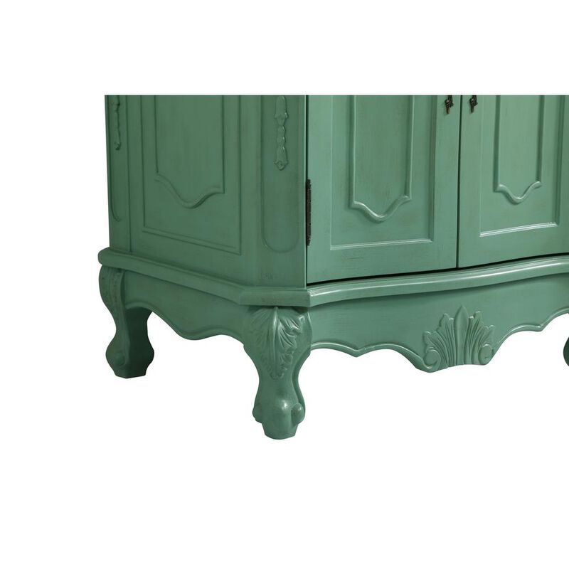 Elegant Kitchen and Bath 27 inch Single Bathroom vanity in vintage mint