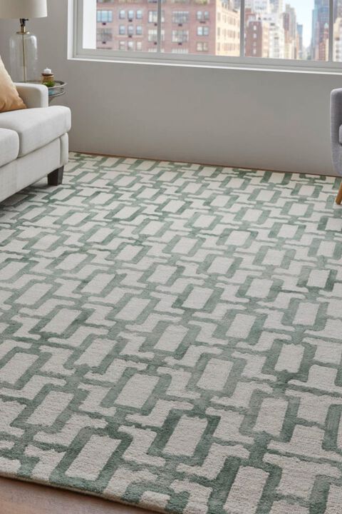 Lorrain 8919F Green/Ivory 5' x 8' Rug