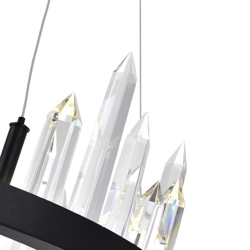 CWI Lighting Juliette LED Chandelier With Black Finish