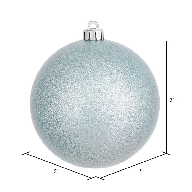 Vickerman Baby Blue Candy Ball UV Drilled 12/Bg - image number 1