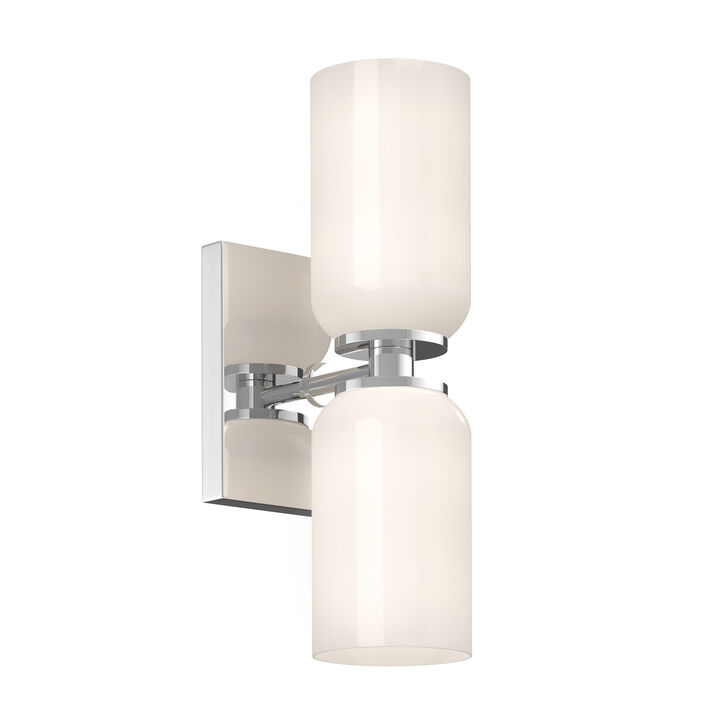 Nola 12-in 2 Lights Damp-Rated Wall Sconce