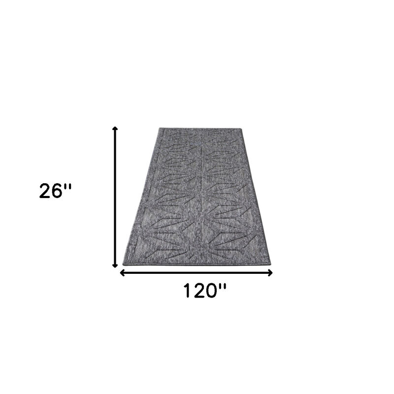 HomeRoots Geometric Indoor Outdoor Runner Rug image number 2