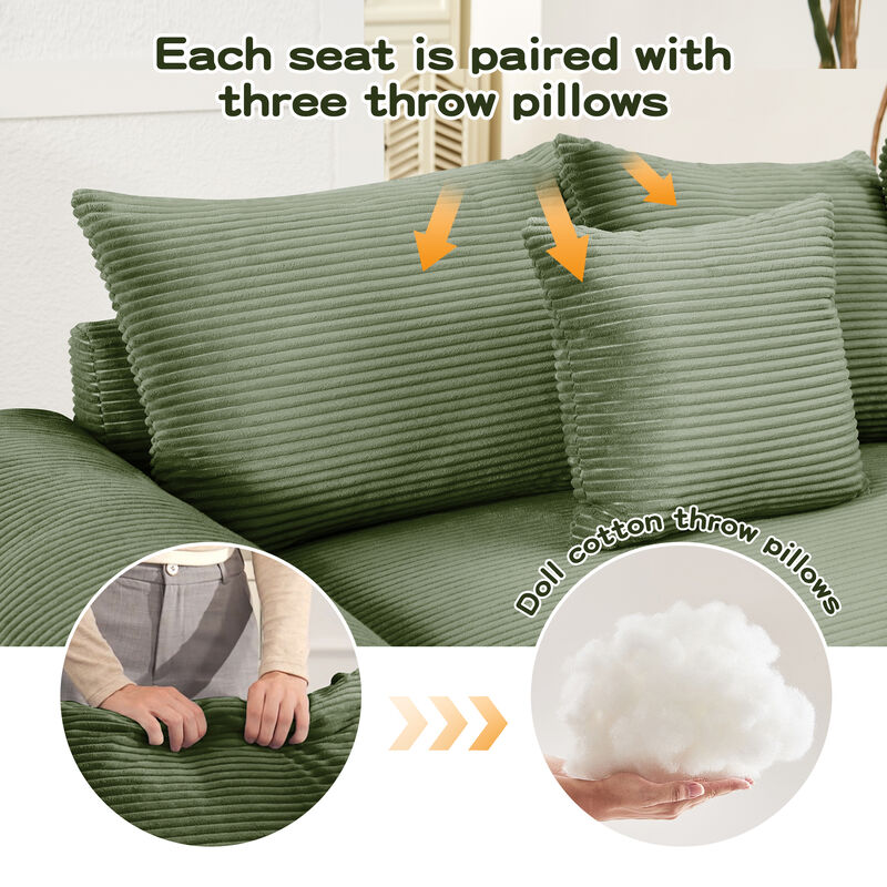 Meksik Oversized Cloud U‑Shape Modular Sectional Sofa image number 5