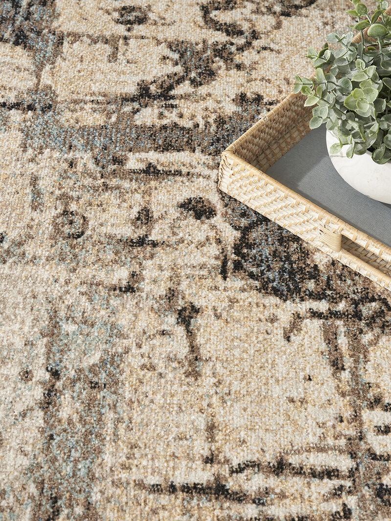 Washable Decor WSD09 Blue 7'10" x 10' Rug