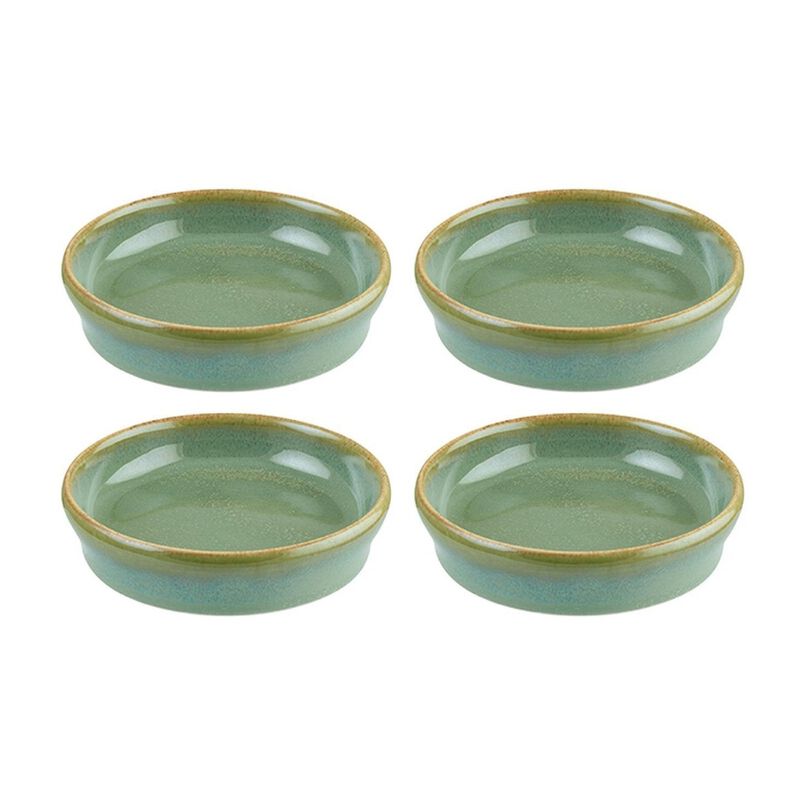 Sage dia.4" h:1" 1 oz. Round Green Vitrified Bowl (Set of 4) image number 0