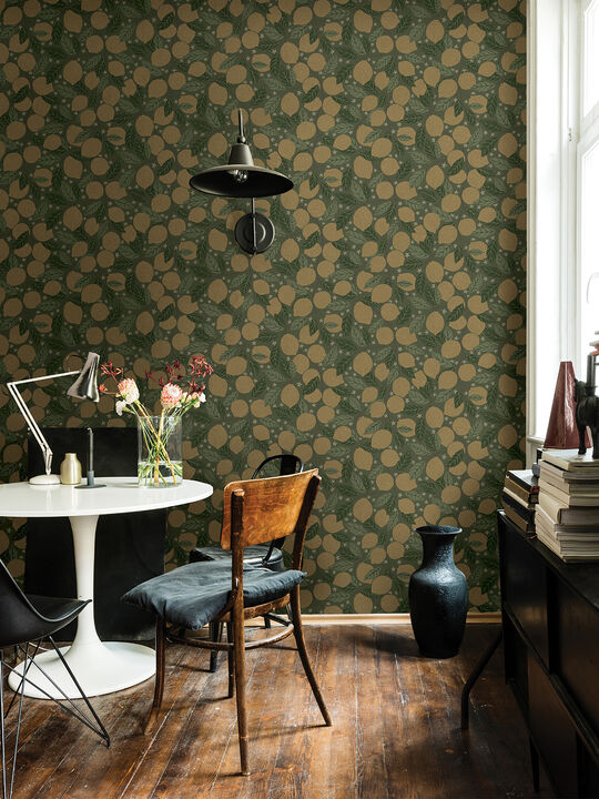 Lemona Green Fruit Tree Wallpaper (Set of 2)