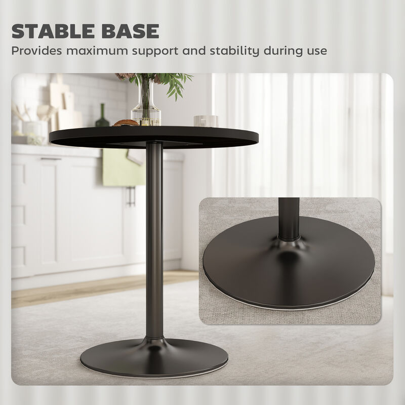 Hivvago Round Kitchen Dining Table for Small Spaces image number 5