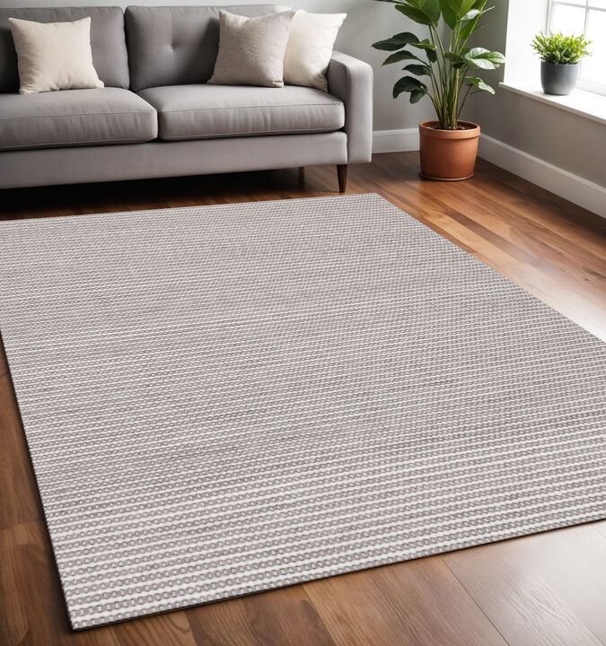 HomeRoots Striped Hand Woven Area Rug