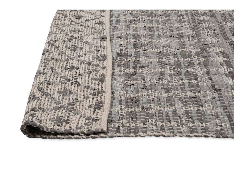 Enid Grey and Blue Tribal Rug image number 8
