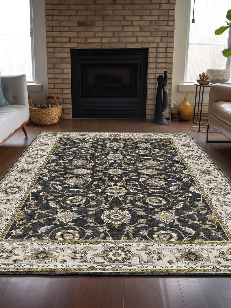 Hatay HY1 Black 3' x 5' Rug