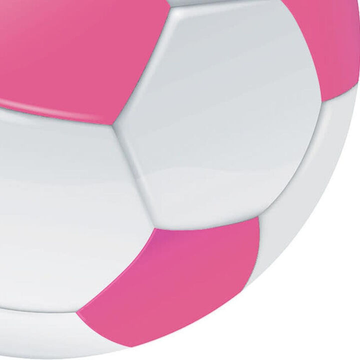 HomeRoots Soccer Youthful Washable Round Rug