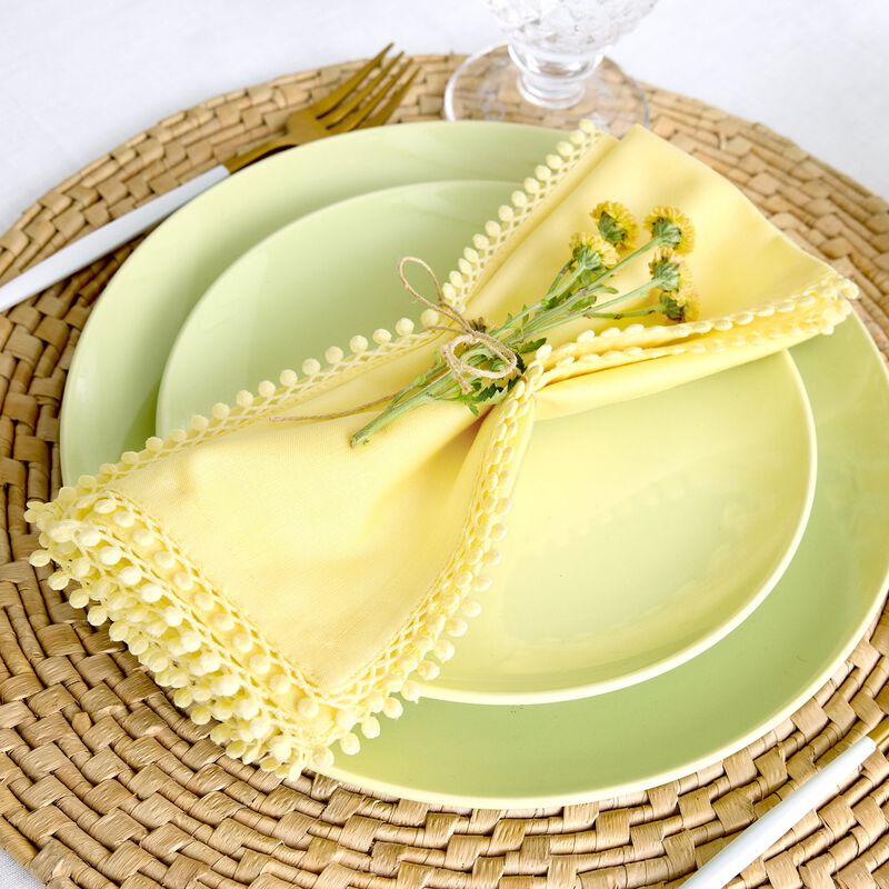 Cotton Linen Dinner Napkins - Maddie