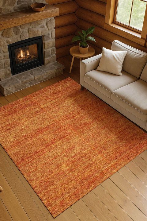 Soft Essentials SE1 Orange 9' x 12' Rug