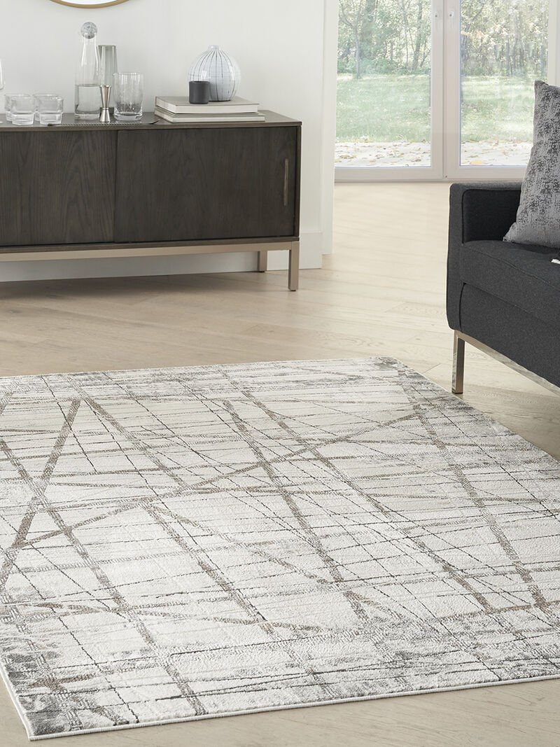 Desire DSR03 Gray/Silver 3'11" x 5'11" Rug