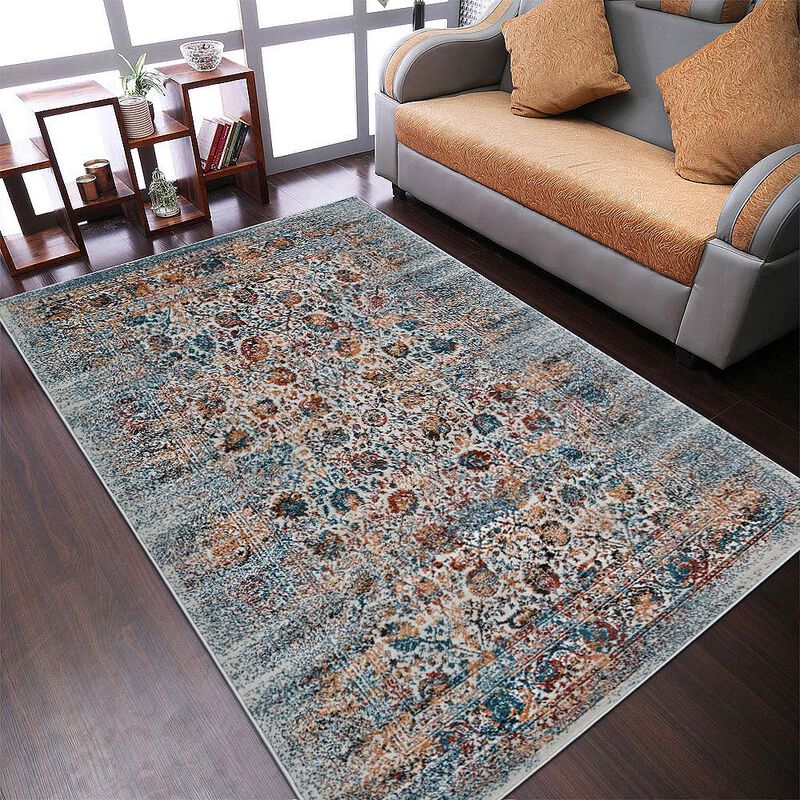 RUGSOTIC CARPETS MACHINE MADE HEATSET POLYPROPYLENE AREA RUGS  - Rectangle Shape, Classic Oriental Traditional  Design, Midium Pile Machine Made Area Rugs (M00054) image number 1