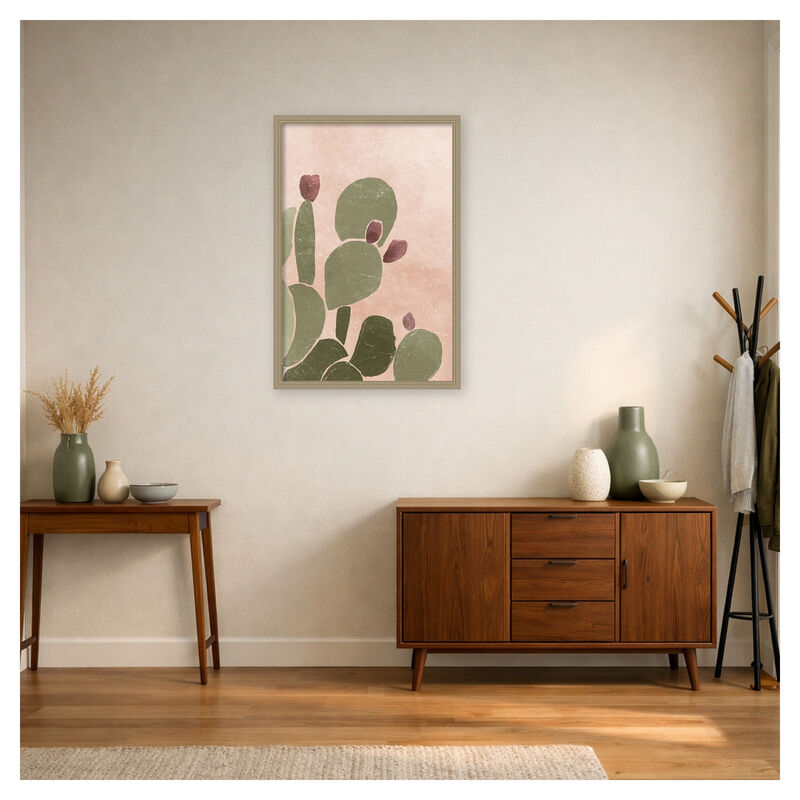 Desert Cactus II by Yuyu Pont Framed Canvas Wall Art image number 4