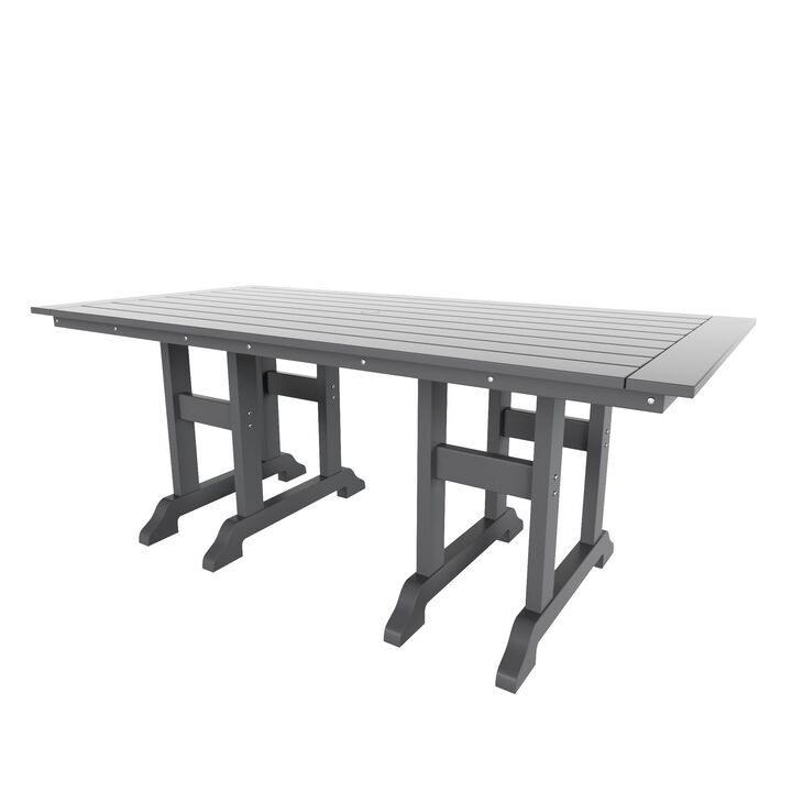 WestinTrends 71" Outdoor Patio Dining Table