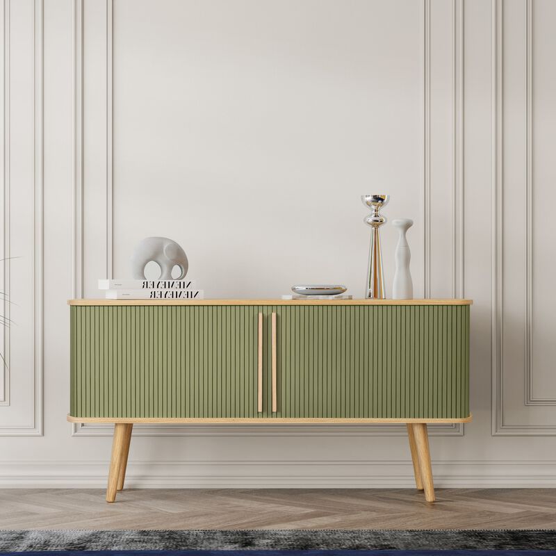 SLIDDO 53'' Sideboard with Doors and Shelves - Credenza.