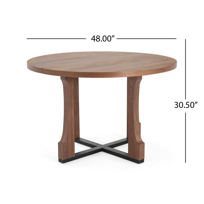 Merax Round Farmhouse Dining Table