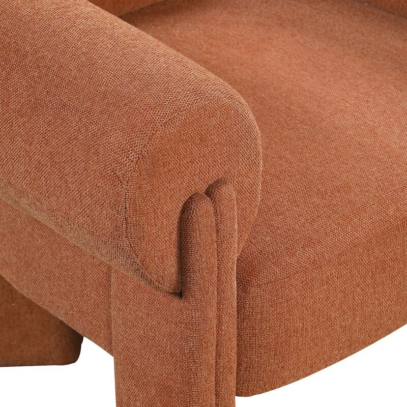 Meridian Furniture Stefano Cognac Polyester Fabric Accent Chair