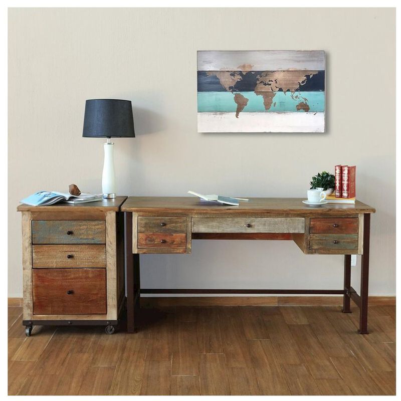 Crafters and Weavers Bayshore 5 Drawer Writing Desk