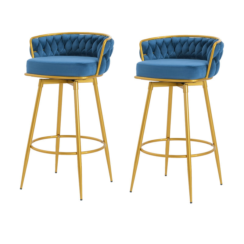 Merax Swivel Counter Height Bar Stools Set of 2