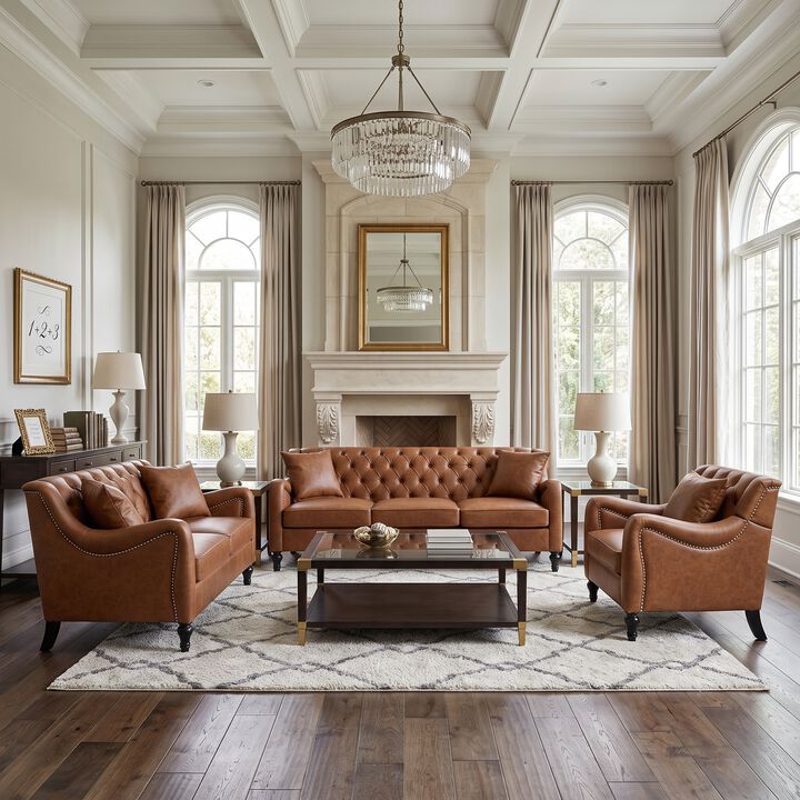 Rislot PU Leather Sofa Set