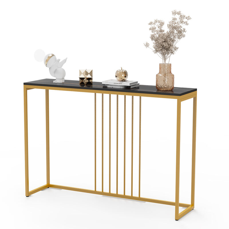 Entryway Console Table Sintered Stone Tabletop image number 2