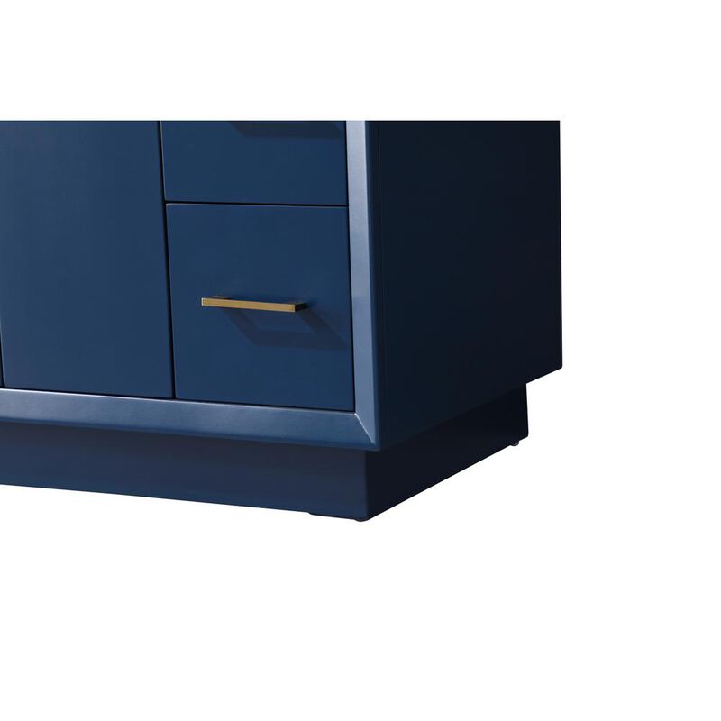 Elegant Kitchen and Bath 42 Inch SIngle Bathroom Vanity In Blue