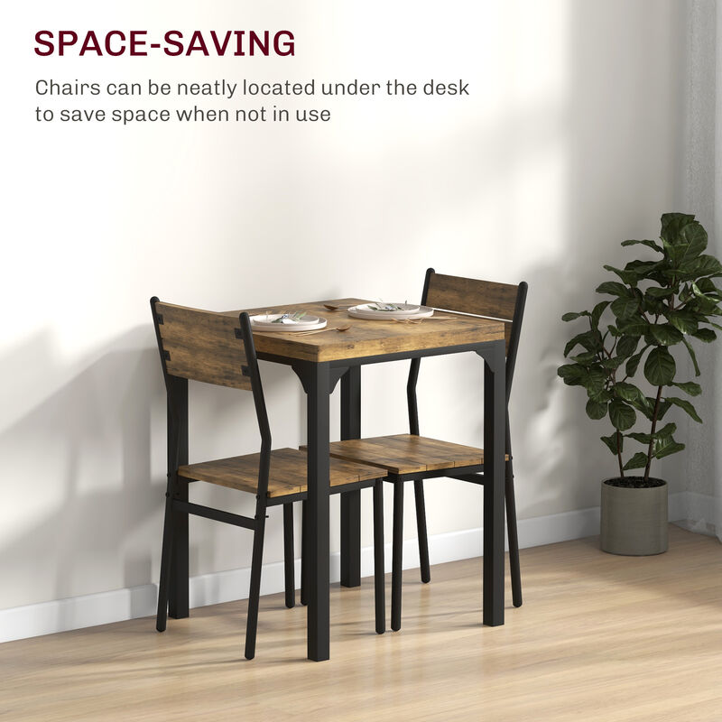 Hivvago Space-Saving 3-Piece Dining Set for Apartments image number 3