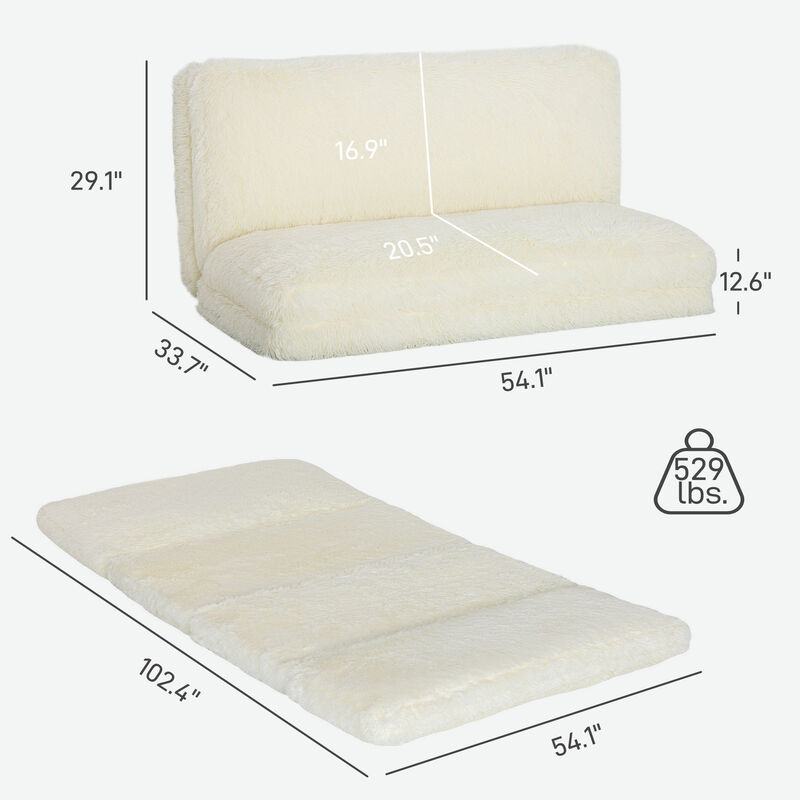 Hivvago Bean Bag Floor Sofa Bed with Foam Filling image number 2