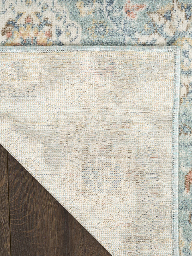 Washable Decor WSD14 Blue 6'7" x 9' Rug