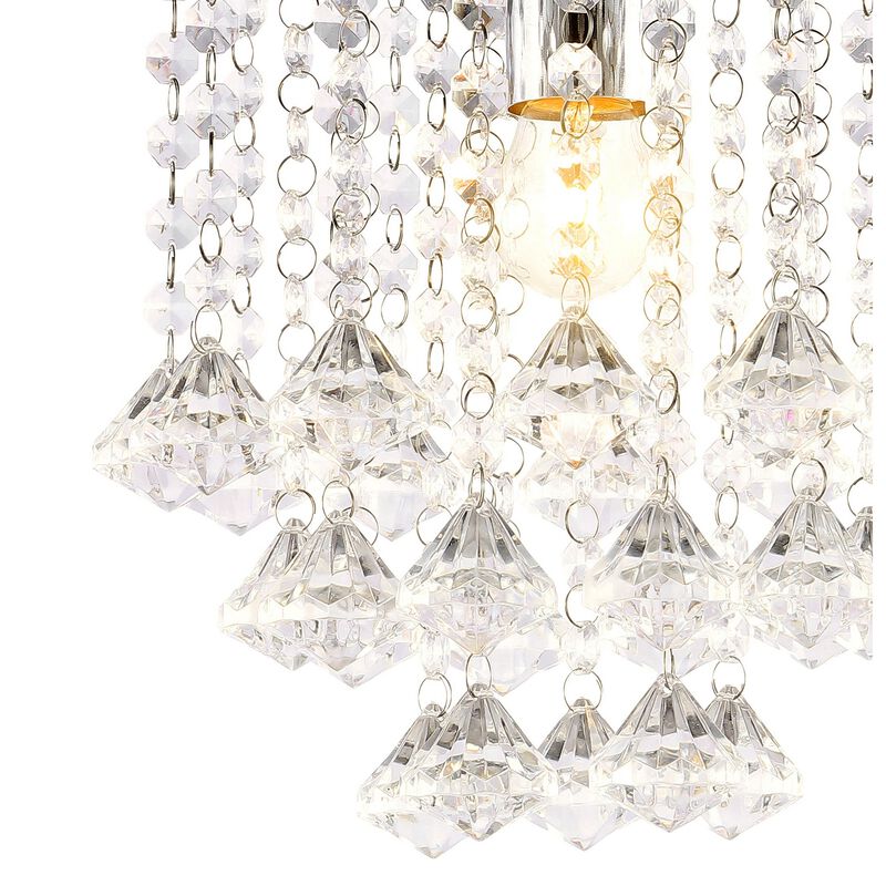 Lillibet 1-Light Traditional Transitional Iron LED Semi Flush Mount