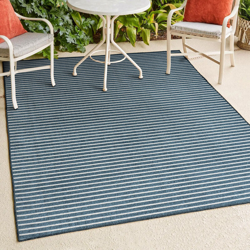 Aarhus Minimalist Scandi Striped Area Rug