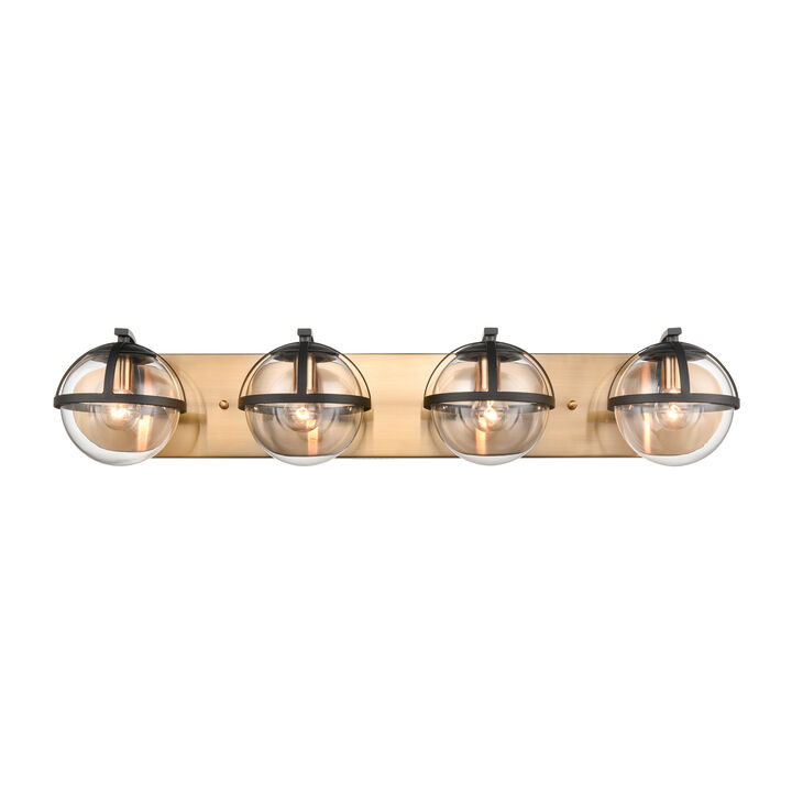 Davenay 31'' Wide 4-Light Brass Vanity Light