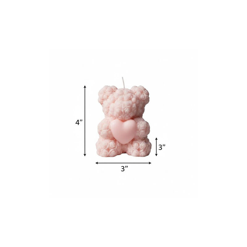 HomeRoots 4" Scented Dimensional Teddy Bear Candle image number 3