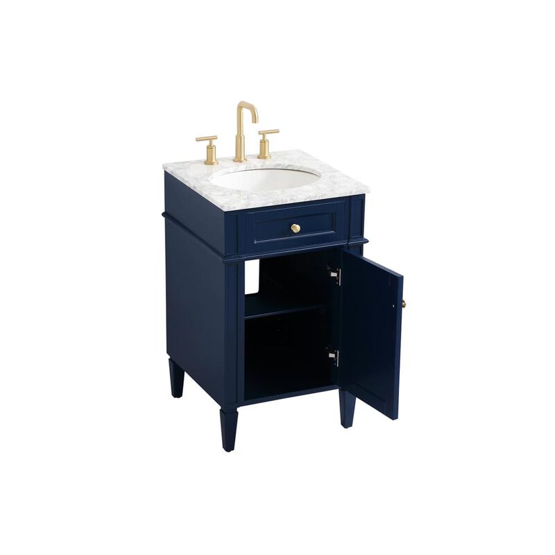 Elegant Kitchen and Bath 21 inch Single bathroom vanity in blue