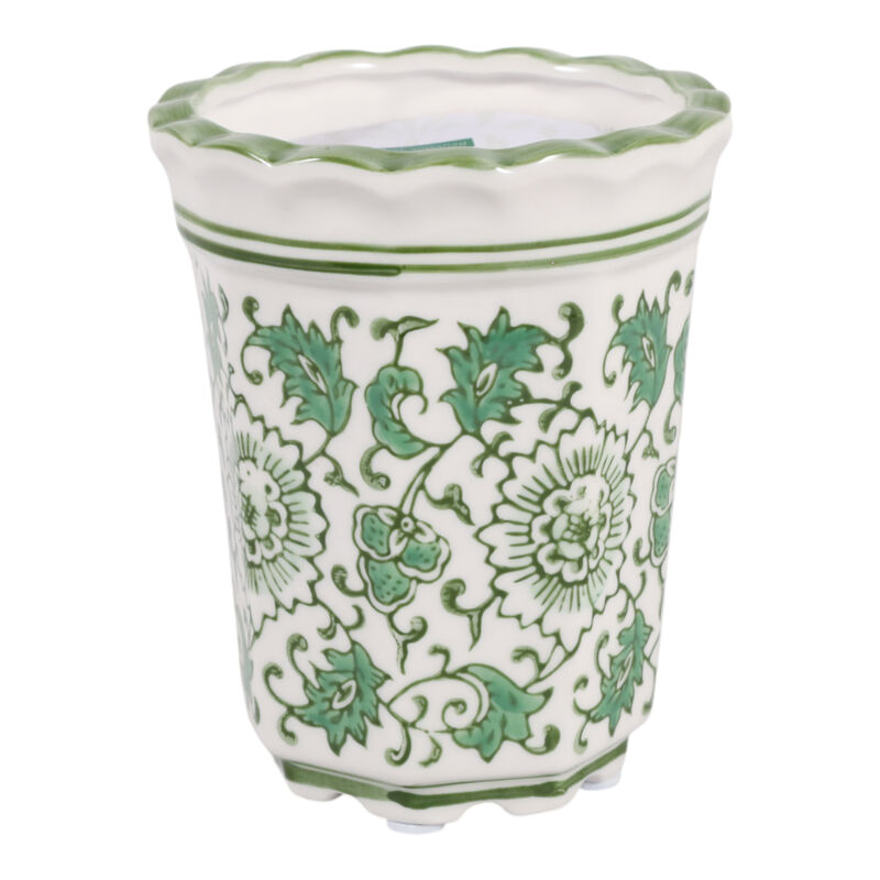 4" Fluted Chinoiserie Candle image number 1