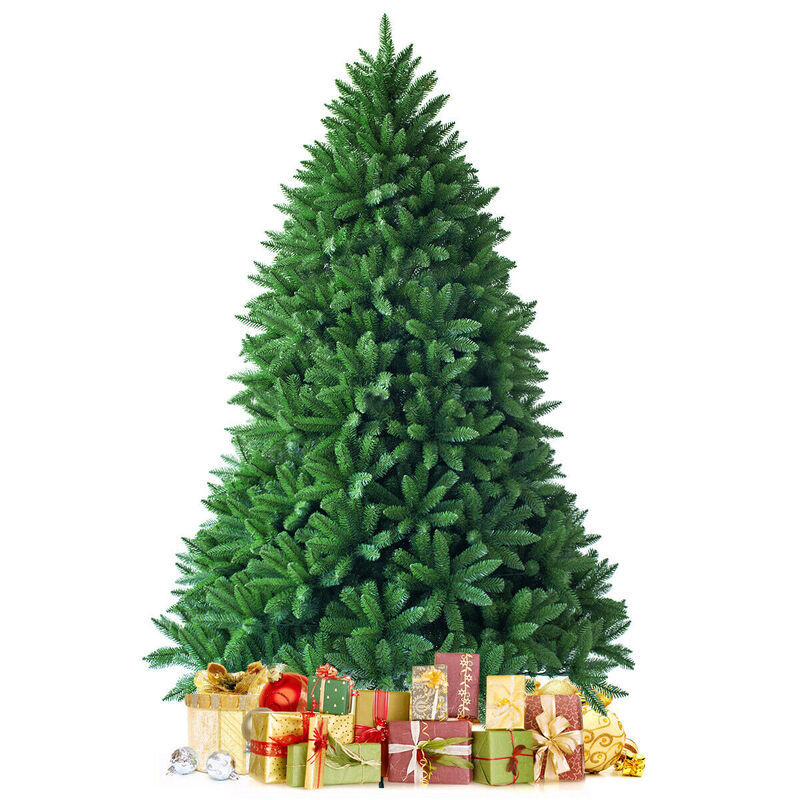 7.5 Feet Unlit Artificial Christmas Tree with 1968 Branch Tips