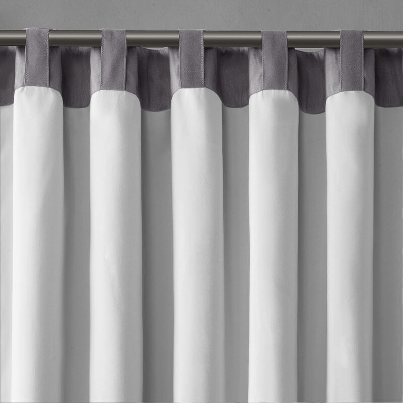 Gracie Mills Saffron Botanical Embroidered Faux Silk Window Valance