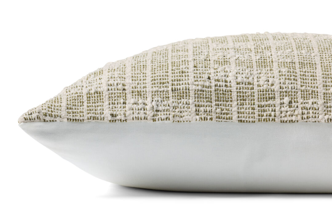 Killian Green/White 22''x22'' Pillow Cover Only