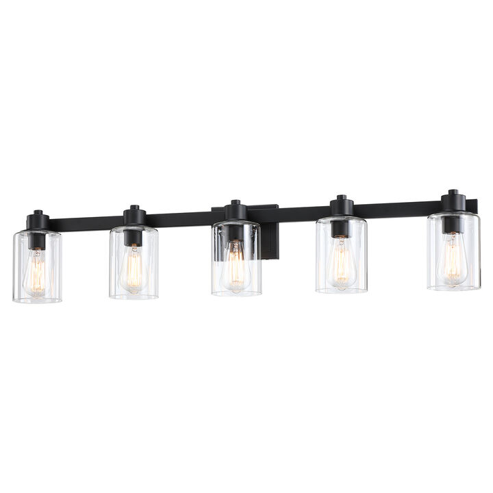 40.6" Modern 5-Light Dimmable Indoor Wall Sconce